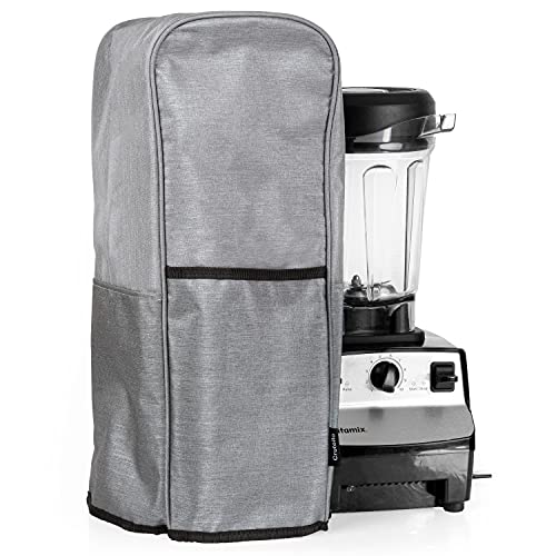 Crutello Blender Cover with Storage Pockets, Fits Machines Up to 8.25 x 9 x 17.75 Inches