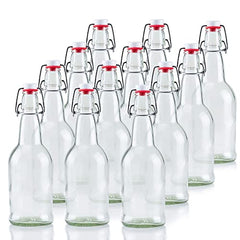 Crutello 2 Pack Glass Beverage Dispenser with Stainless Leak Free