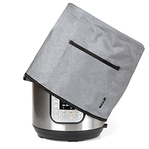Crutello Instant Pot Cover with Storage Pocket for 6 Quart Pressure Cooker - Small Appliance Dust Covers