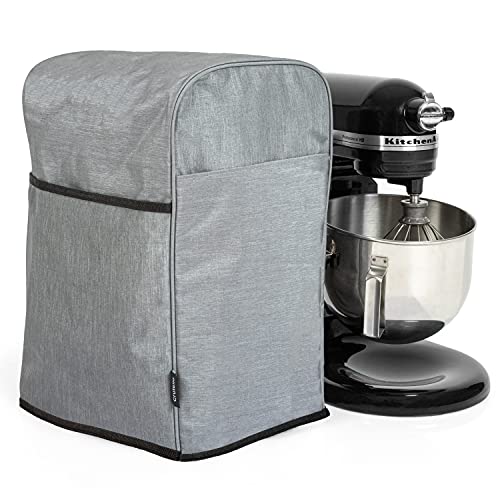 Crutello Stand Mixer Cover with Storage Pockets for 5-8 Quart Mixer - Small Appliance Dust Covers