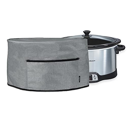 Crutello Crock Pot Appliance Cover for 6, 7 or 8 Quart Slow Cooker - Small Appliance Dust Covers