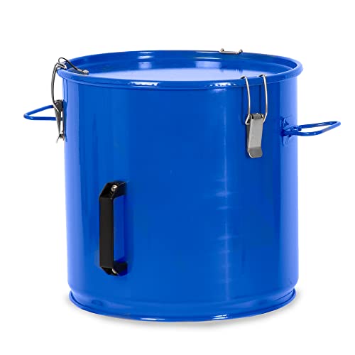 Crutello Grease Disposal Bucket - 8 Gallon Fryer Oil Disposal Caddy Transport Container with Locking Lid For Hot Cooking Oil